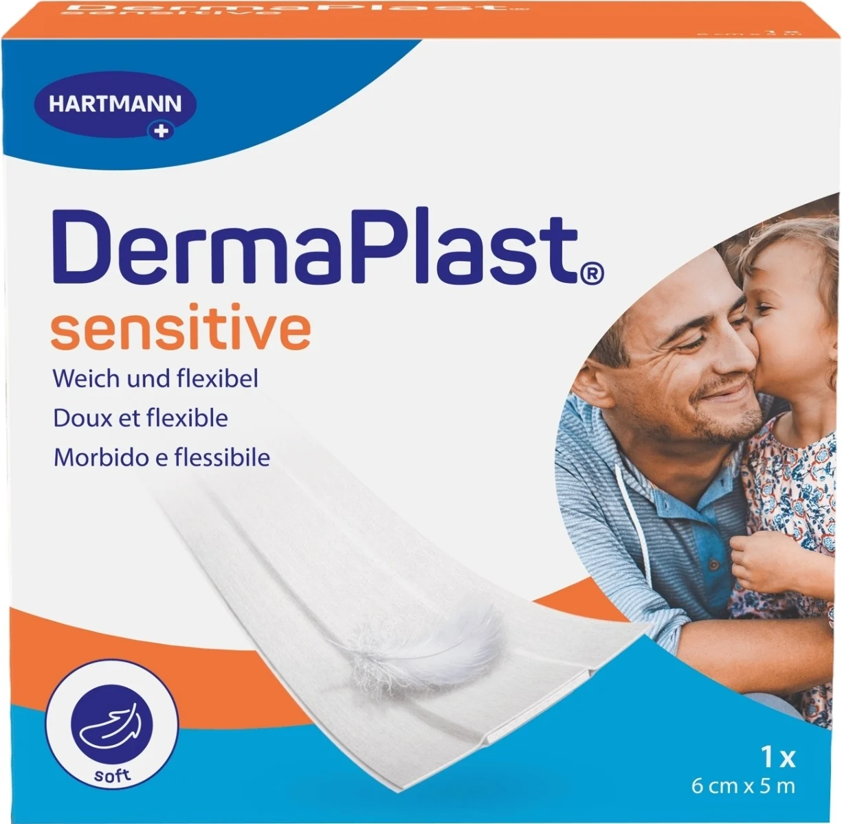 DermaPlast® Sensitive pansement rapide 6 cm x 5 m blanc