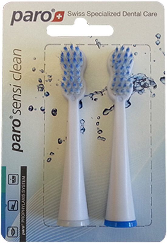 Paro sensi-clean brosse à dents de rechange Schall 2 pièces Paro sensi-clean brosse à dents de rechange Schall 2 pièces