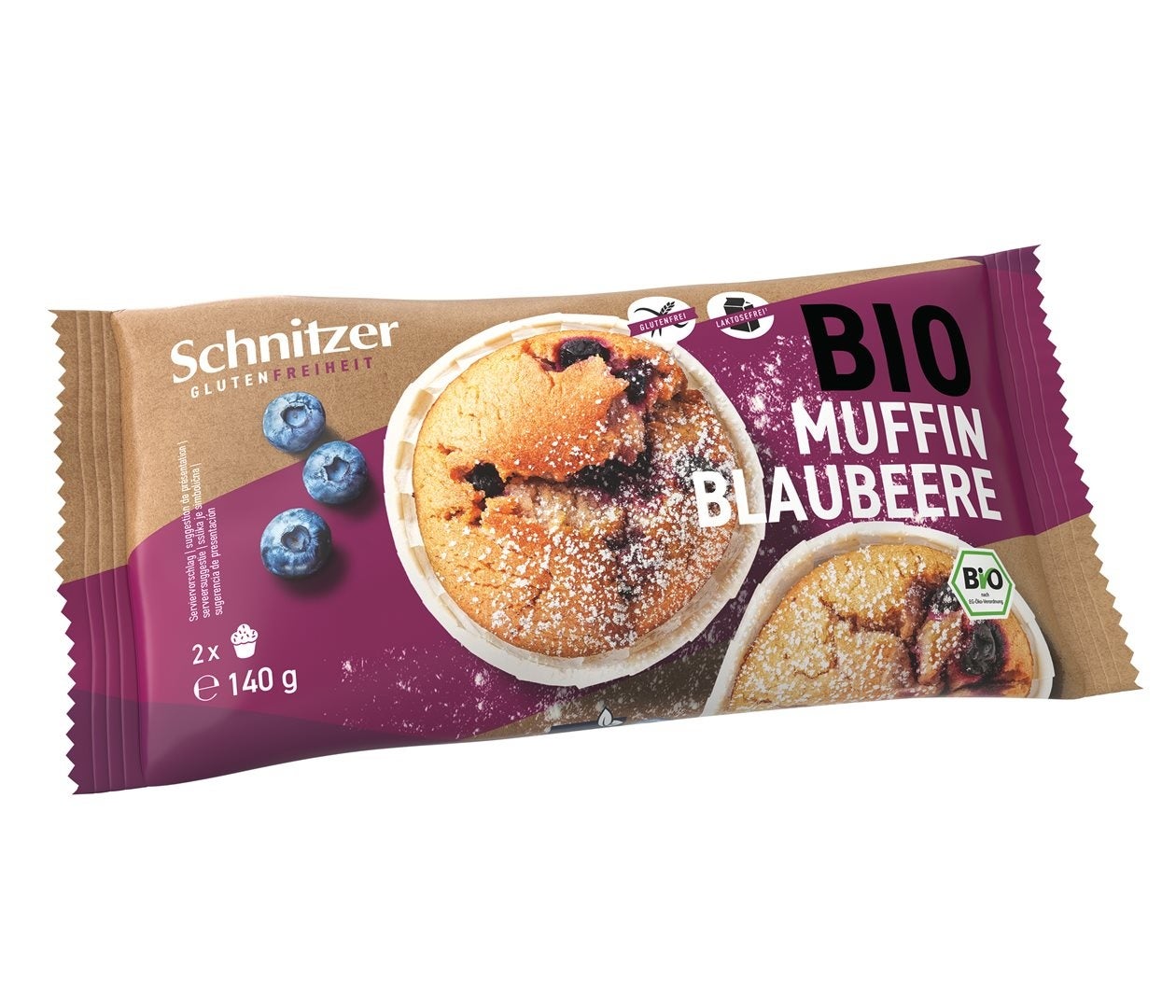 Schnitzer Muffin bio aux myrtilles 2 x 140g