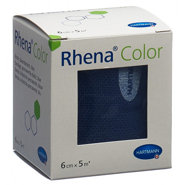 Rhena Color Bandes élastiques 6cmx5m bleu