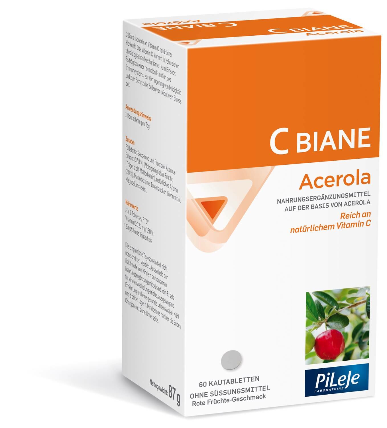 C Biane Comprimé d'acérola 60 pièces C Biane Comprimé d'acérola 60 pièces
