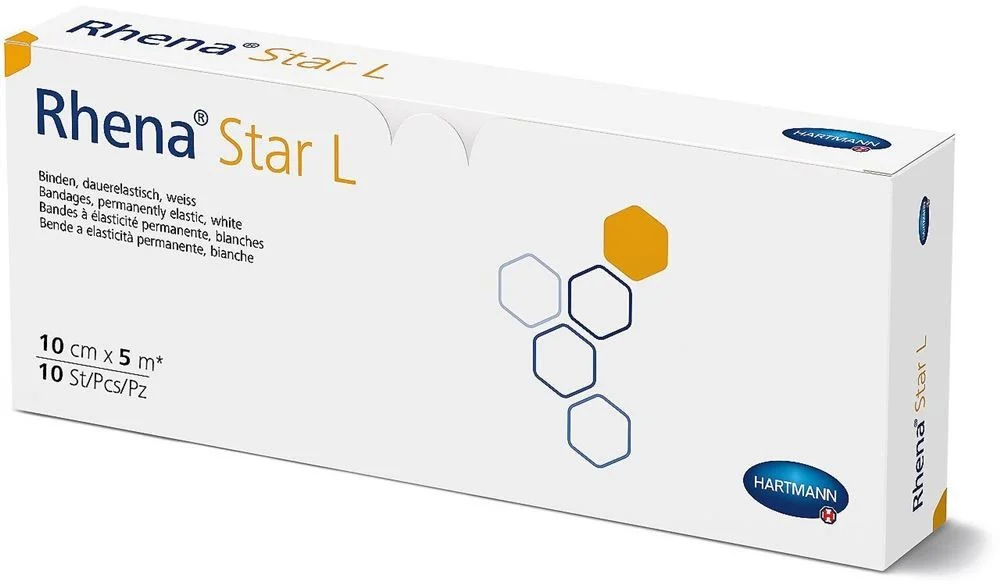 RHENA Star Elast Bande 10cmx5m peau ouverte 10 pièces