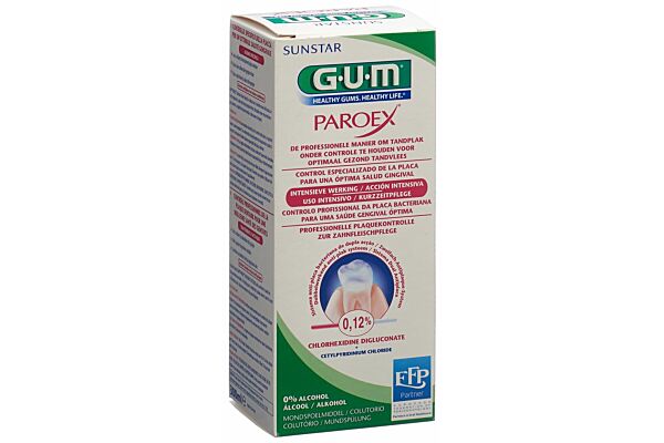 Bain de bouche GUM Paroex 0.12 % chlorhexidine 300ml Bain de bouche GUM Paroex 0.12 % chlorhexidine 300ml