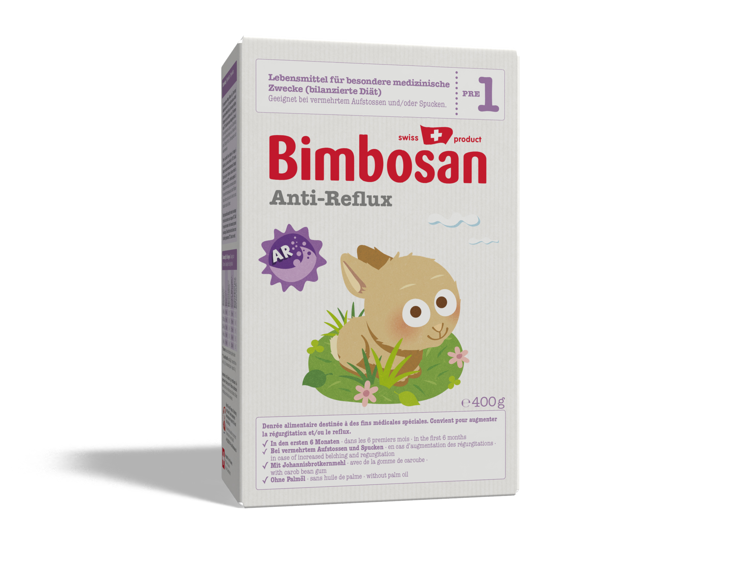 BIMBOSAN Anti-Reflux 1 Lait pour nourrissons sans huile de palme 400g