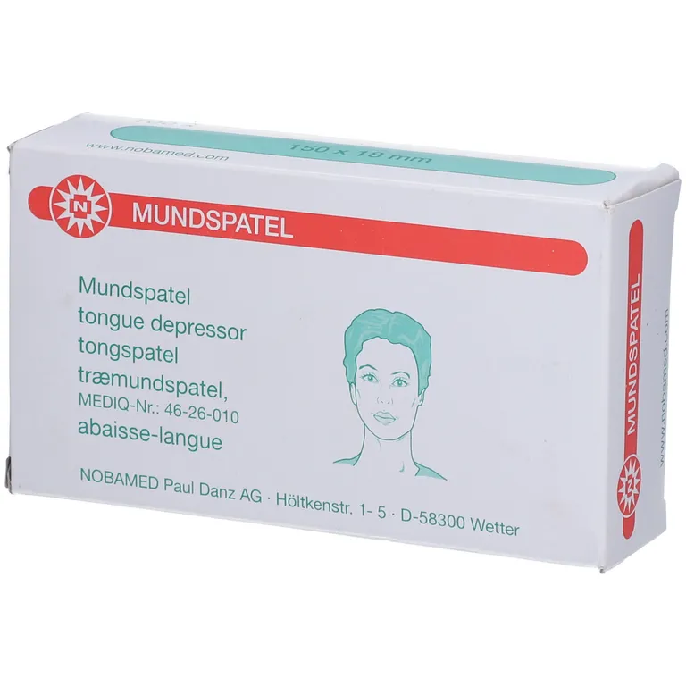 Abaisse-langue en bois Meditrade 150 x 18 mm, non stérile, lot de 100 pièces