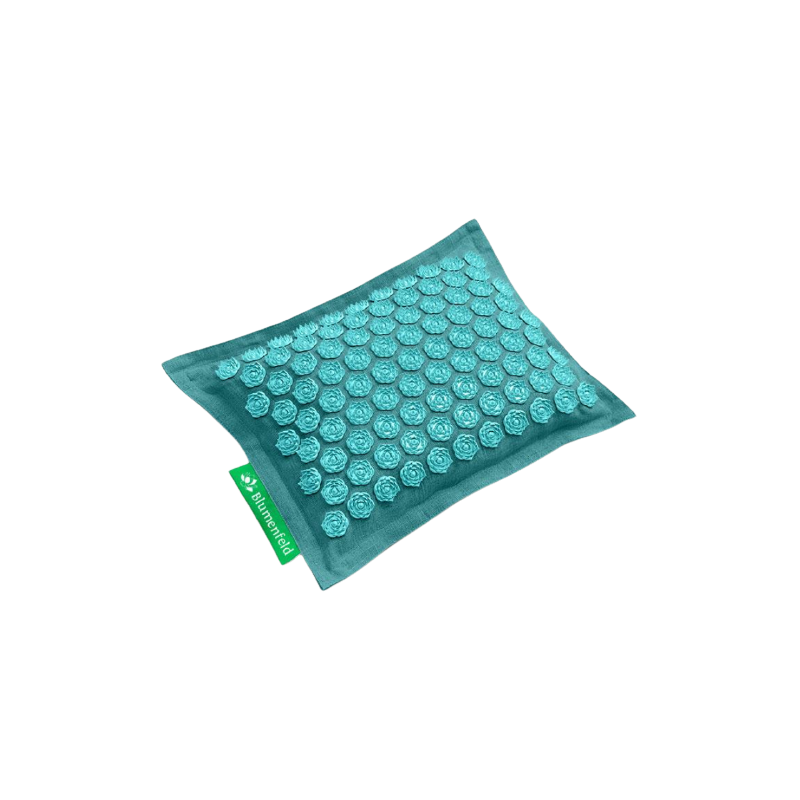 Blumenfeld coussin 45x34cm turquoise-turquoise