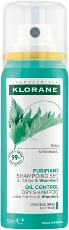 Shampooing sec KLORANE à l'ortie (n) 50 ml