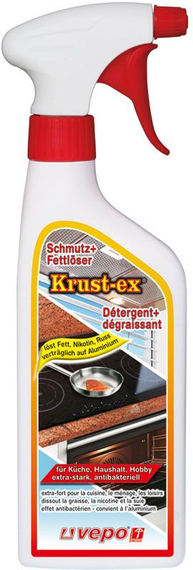 Krust-ex® Dégraissant antibactérien 360° Vapo 500ml Krust-ex® Dégraissant antibactérien 360° Vapo 500ml