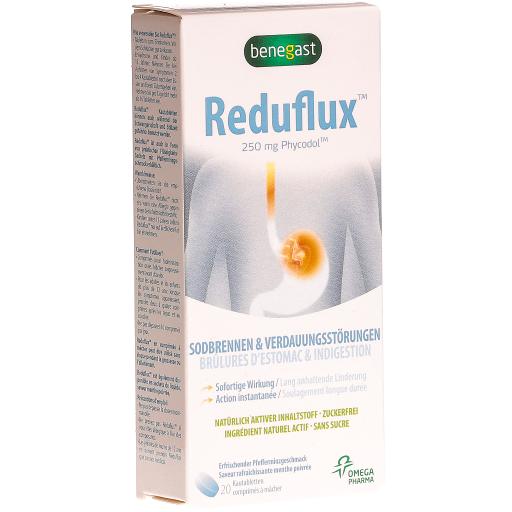 BENEGAST Reduflux comprimés à croquer contre les brûlures d'estomac 20 pièces BENEGAST Reduflux comprimés à croquer contre les brûlures d'estomac 20 pièces
