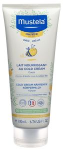 Mustela lait corporel nourrissant au cold cream peau sèche Tb 200ml