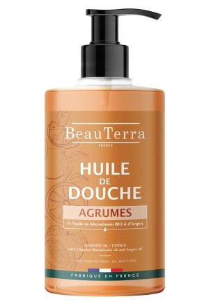 Huile de douche BeauTerra Agrumes 750ml Huile de douche BeauTerra Agrumes 750ml