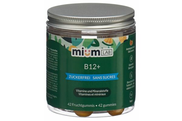 MiumLab Gommes B12+ 42 pièces MiumLab Gommes B12+ 42 pièces