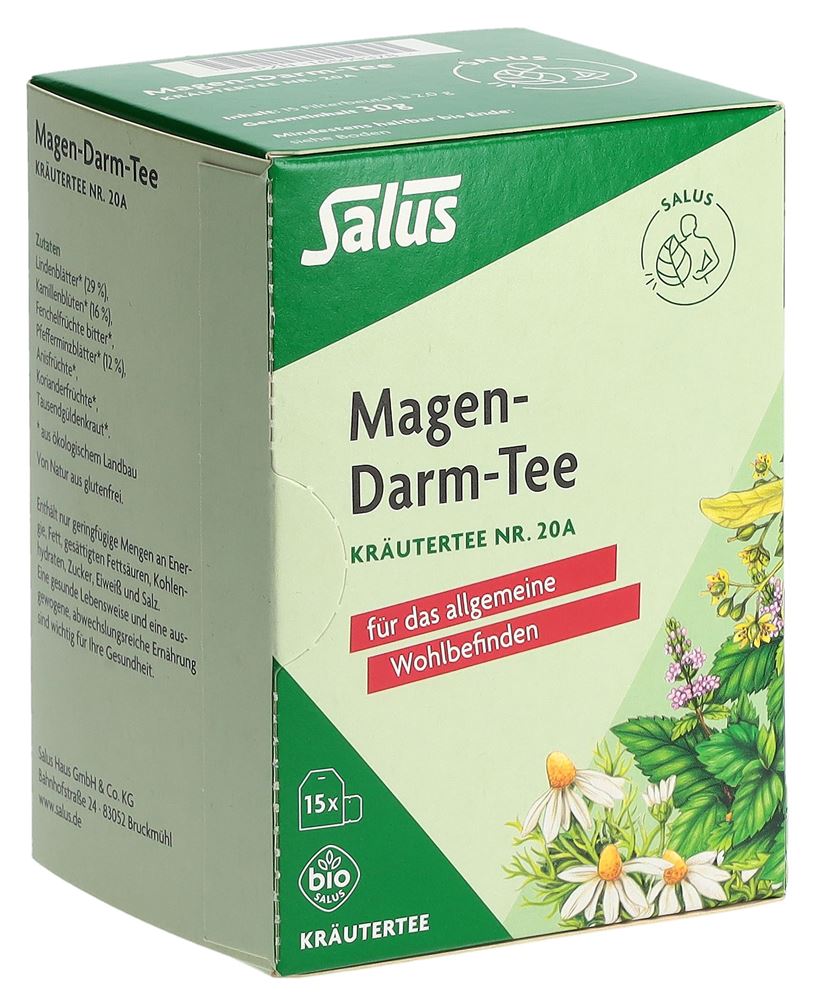 Tisane gastro-intestinale Salus® Bio Btl 15 pièces Tisane gastro-intestinale Salus® Bio Btl 15 pièces