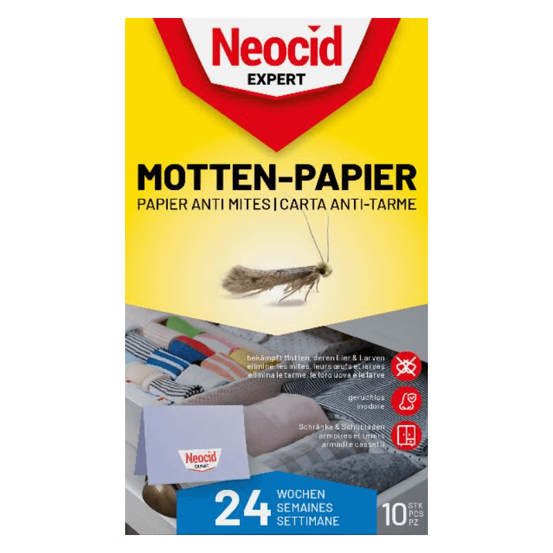 Neocid EXPERT papier à mites 10 pièces Neocid EXPERT papier à mites 10 pièces