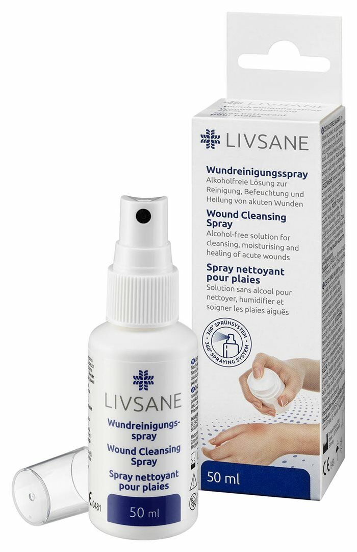 Livsane Spray nettoyant pour les plaies 50ml Livsane Spray nettoyant pour les plaies 50ml