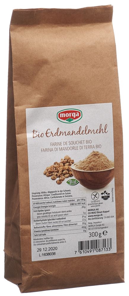 Morga farine de souchet bio sans gluten Btl 300 g Morga farine de souchet bio sans gluten Btl 300 g