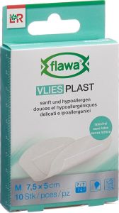 Flawa Vlies Plast M 7.5x5cm 10 pièces