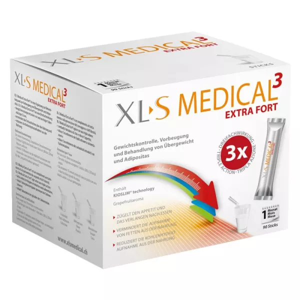 XLS MEDICAL Extra Fort3 Stick 90 pièces XLS MEDICAL Extra Fort3 Stick 90 pièces