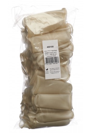 Sanor doigtier PVC Gr4 avec bord Btl 100 pièces