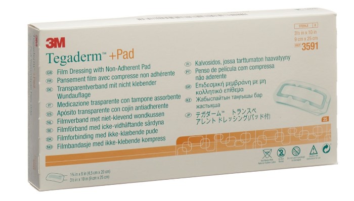 3M Tegaderm+Pad 9x25cm Coussinet pour plaie 4.5x20cm 25 pièces 3M Tegaderm+Pad 9x25cm Coussinet pour plaie 4.5x20cm 25 pièces