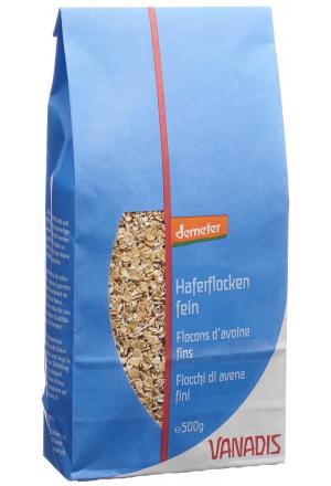Vanadis Flocons d'avoine fins Demeter 500g Vanadis Flocons d'avoine fins Demeter 500g