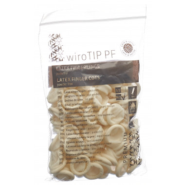 Gribi doigtiers latex M non poudrés non stériles Btl 100 pièces