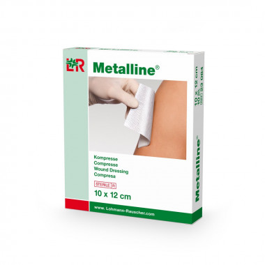Metalline Compresses 10x12cm stérile 10 Btl