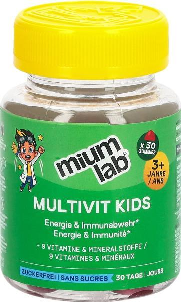 MiumLab Kids Gommes Multivit 30 pièces