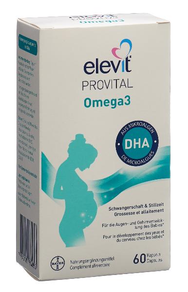 elevit® Provital Omega3 DHA gélules 60 pièces elevit® Provital Omega3 DHA gélules 60 pièces