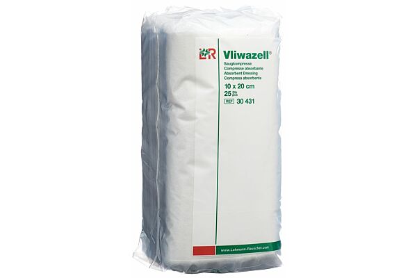 Vliwazell Compresse absorbante 10x20cm 25 pièces