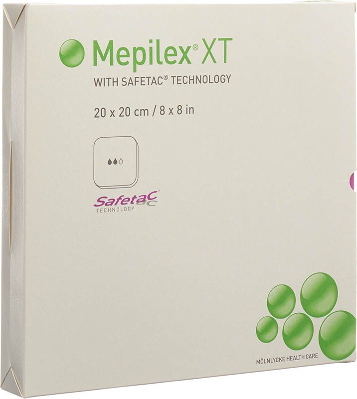 Mepilex Safetac XT 20x20cm stérile 5 pièces