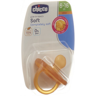 Sucettes Chicco physiologiques en caoutchouc Gommotto 6-16m medium
