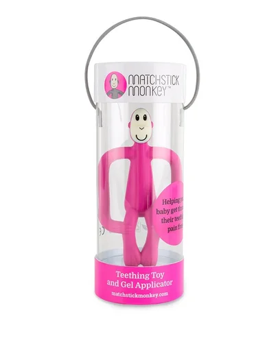 Jouet de dentition MATCHSTICK MONKEY rose