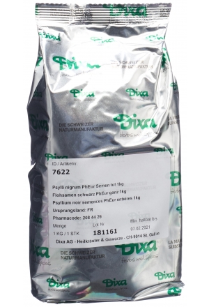 Dixa psyllium noir PhEur purifié 1kg Dixa psyllium noir PhEur purifié 1kg
