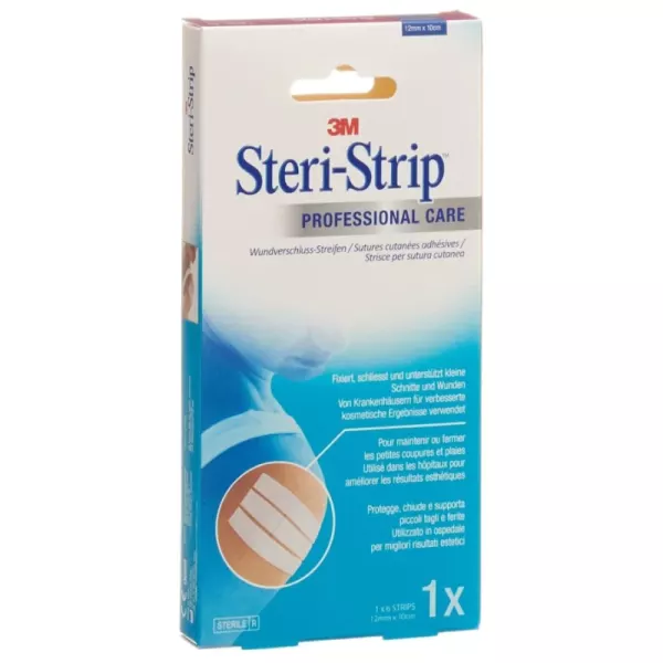 3M Steri Strip 12x100mm blanc renforcé 6 pièces 3M Steri Strip 12x100mm blanc renforcé 6 pièces