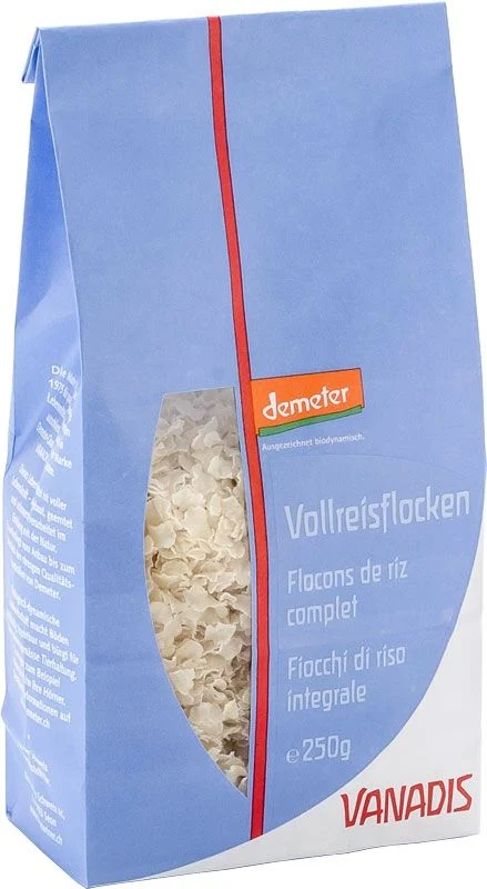 Vanadis Flocons de riz complet Demeter Btl 250g