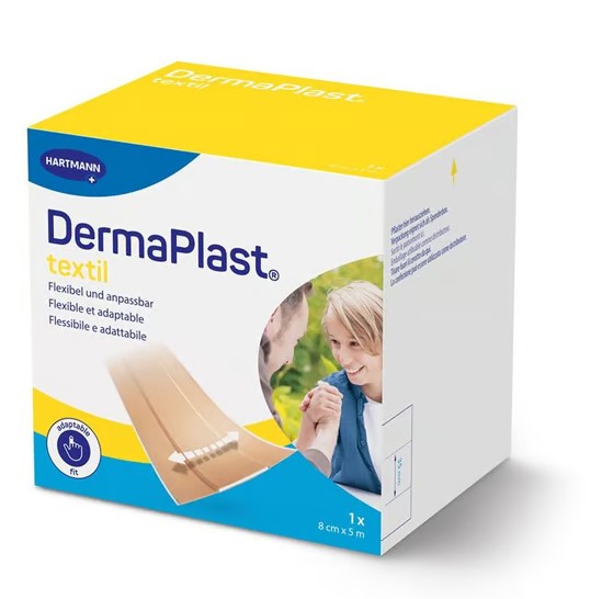 DermaPlast® Pansement Textile Rapide 8cmx5m beige