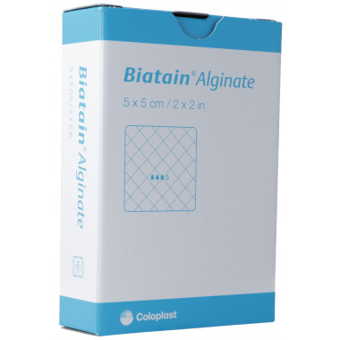 Biatain Alginate 5x5cm (nouveau) 10 pièces