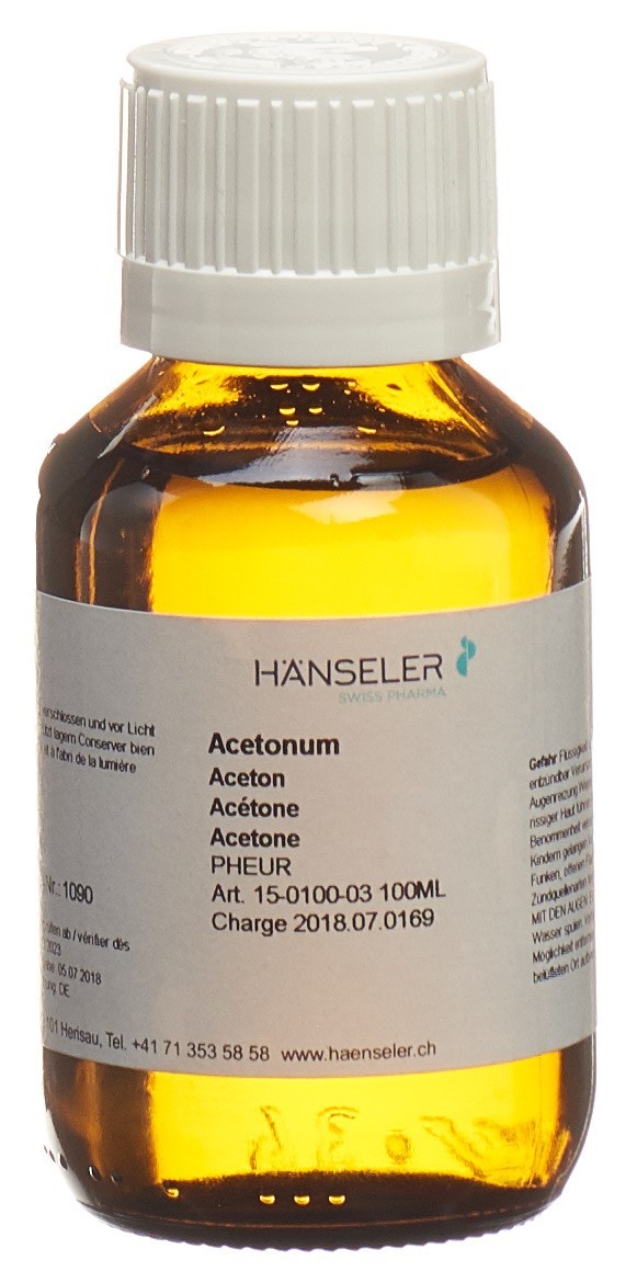 Hänseler Acetonum PhEur 100ml Hänseler Acetonum PhEur 100ml