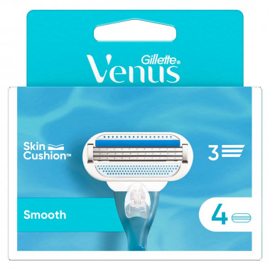 Lames système Gillette Venus Smooth 4 pièces
