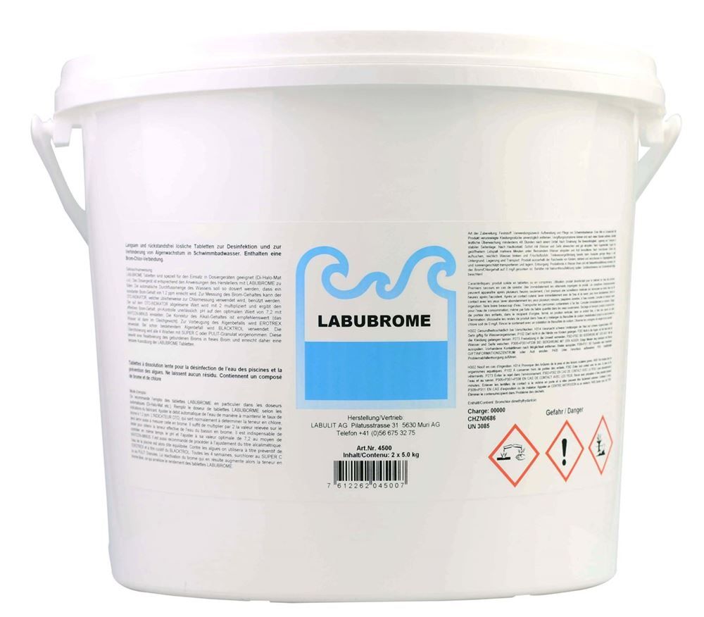 Tablettes de brome/chlore LABUBROME 2 x 5 kg