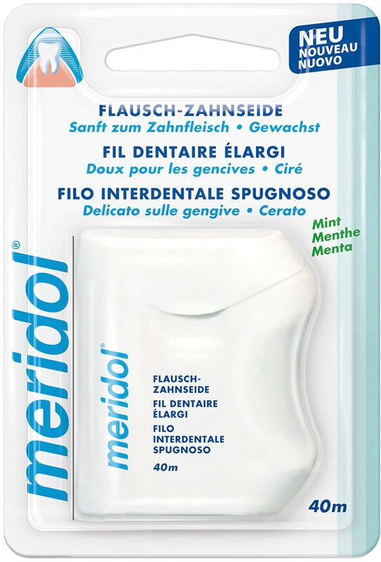 Fil dentaire moelleux meridol 40m