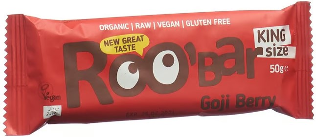 ROOBAR Barre crue aux baies de goji 50g