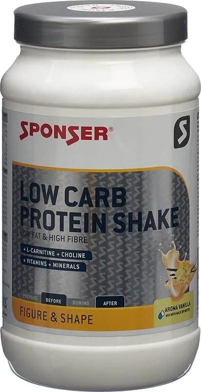 SPONSER® Protein Shake avec L-Carnitine Vanille 550g SPONSER® Protein Shake avec L-Carnitine Vanille 550g