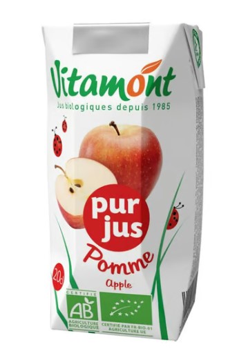 VITAMONT Jus de pomme pur jus de fruit 200ml