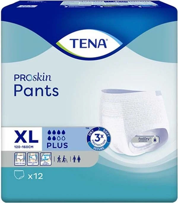 Tena Pants Plus XL 120-160cm (nouveau) 12 pièces