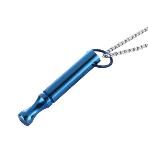 Collier de respiration anti-anxiété bleu – Réduction du stress, pleine conscience et sevrage tabagique