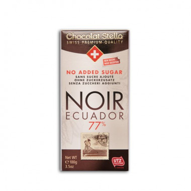 Chocolat Stella Noir 77% Équateur 100g