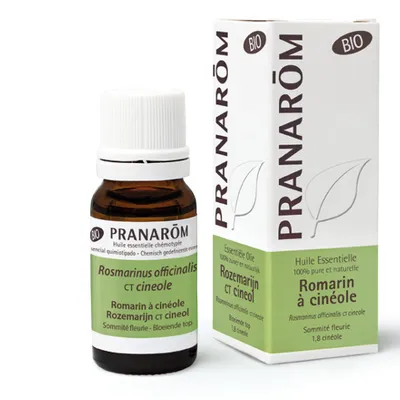 PRANAROM Romarin avec pointes de fleurs de cinéole éther/huile essentielle BIO fl 10ml PRANAROM Romarin avec pointes de fleurs de cinéole éther/huile essentielle BIO fl 10ml