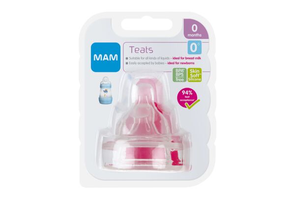 MAM Tétines 0-0 mois 2 pièces